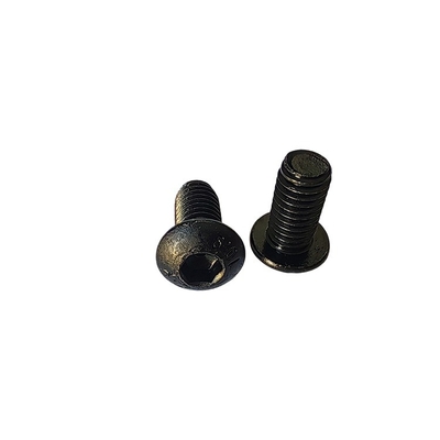 Blackened Carbon Steel Hex Socket Cap Screw with Full Thread and Flat Round Head
