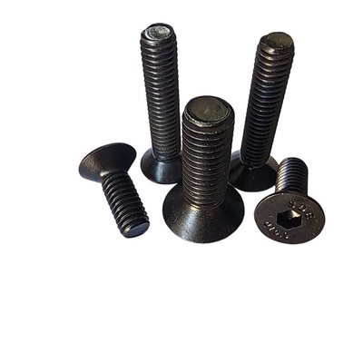 Fully Threaded Hex Socket Cap Screw with Flat Countersunk Head and Zinc Plated Finish