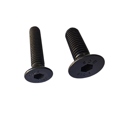 Fully Threaded Hex Socket Cap Screw with Flat Countersunk Head and Zinc Plated Finish