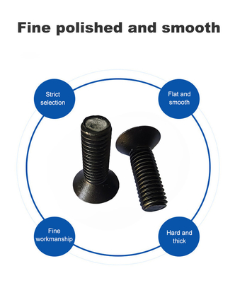 Fully Threaded Hex Socket Cap Screw with Flat Countersunk Head and Zinc Plated Finish