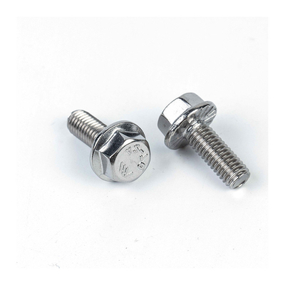 GB Standard 304 Stainless Steel Flange Bolts M4 M5 M6 M8 M10 M12 Hexagonal Galvanized Bolt