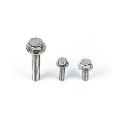 304 Stainless Steel Flange Hexagonal Bolt with Outer Hexagonal Head M5 M6 M8 M10 M12