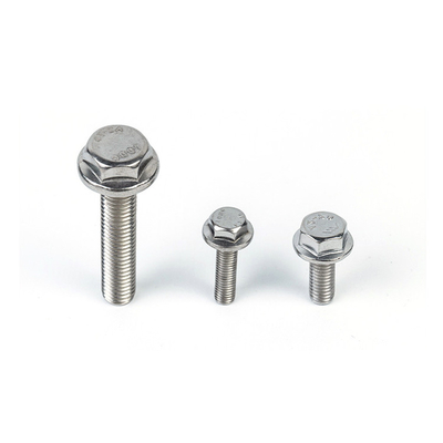 304 Stainless Steel Flange Hexagonal Bolt with Outer Hexagonal Head M5 M6 M8 M10 M12