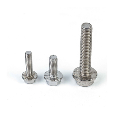 304 Stainless Steel Flange Hexagonal Bolt with Outer Hexagonal Head M5 M6 M8 M10 M12