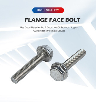 Stainless Steel M4 M6 M8 M10 M12 DIN6921 Class 4.8.8.8 10.9 12.9 Hex Flange Head Bolt