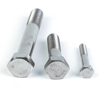 DIN931 Stainless steel hex head bolt Hex half Thread Bolt 4.8 5.8 8.8 M12 M16