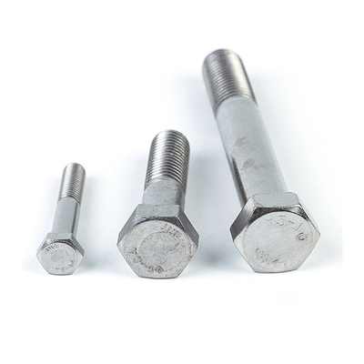 DIN931 Stainless steel hex head bolt Hex half Thread Bolt 4.8 5.8 8.8 M12 M16