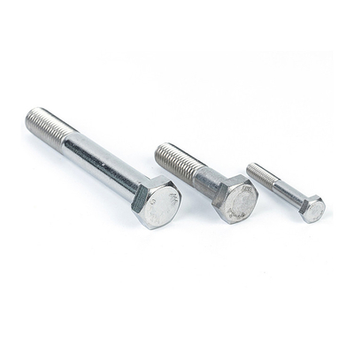 DIN931 Stainless steel hex head bolt Hex half Thread Bolt 4.8 5.8 8.8 M12 M16