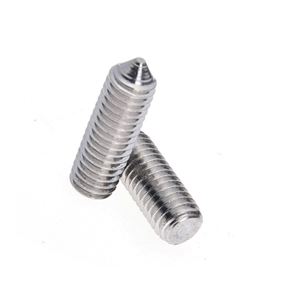 Stainless Steel Hex Slotted Cone Point Set Screw M3 M4 M5 M6 for Full Thread Type
