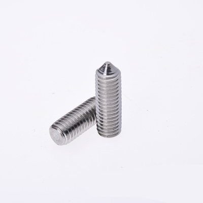 Stainless Steel Hex Slotted Cone Point Set Screw M3 M4 M5 M6 for Full Thread Type