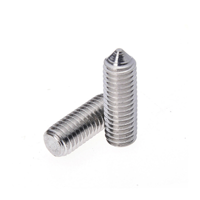 strength Hexagon Socket Set Screws With Cone Point in Stainless Steel for Machinery