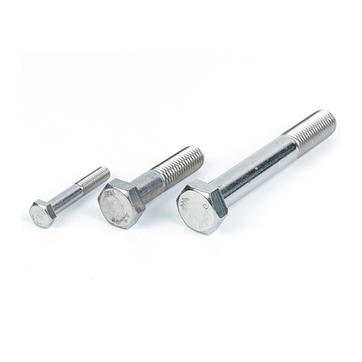 DIN Standard Hex Half Thread Bolts 2024 Stainless Steel Fasteners with Plain Finish