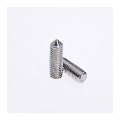 Stainless Steel M10 Hex Socket Set Screw with Cone Point and INCH Measurement System