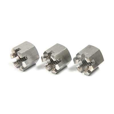 Hex Slotted Nuts with Other Measurement System DIN935 Carbon Steel and Stainless Steel