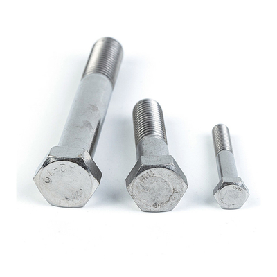 Plain Finish Steel Hex Bolt DIN931 for Structural Applications in Various Industries