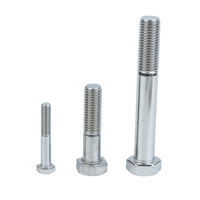 Plain Finish Stainless Steel Hex Bolts Nuts Washers for Strong and Durable Fastening