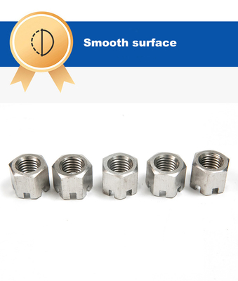 DIN Standard A2-70 Slotted Castle Hex Nut M14 M16 M20 Hexagon Locking Nuts Other Finish