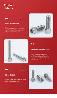 A-Level Strength Grade Hex Socket Head Bolts with Machine Thread and Knurled Round Head