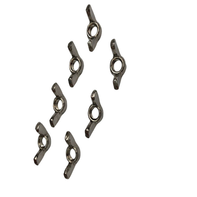 Fastening 304 Stainless Steel Sheep Horn Nut Hand Twisted Butterfly Nut Customization