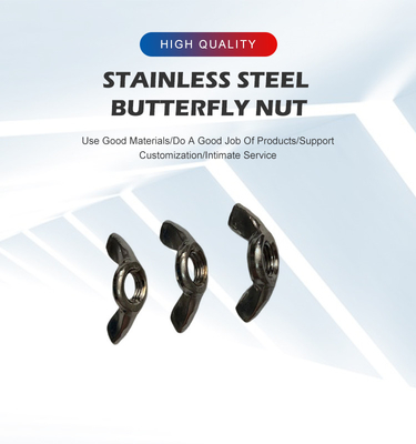 Multiple Specifications Stainless Steel Butterfly Nut for DIN Standard Fastener Tools