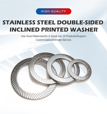 Conical Knurled Elastic Gasket in SUS 304 Stainless Steel for M3 M4 M5 M6 M8 M10 M12