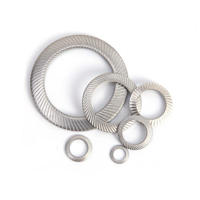 Conical Knurled Elastic Gasket in SUS 304 Stainless Steel for M3 M4 M5 M6 M8 M10 M12
