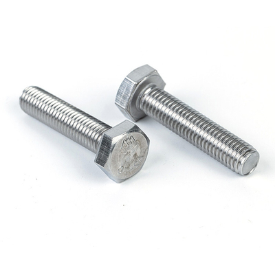 Stainless Steel M4 M5 M6 M8 M10 Hex Bolt Fasteners Manufacturers with Plain Finish
