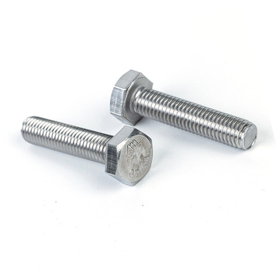 Stainless Steel M4 M5 M6 M8 M10 Hex Bolt Fasteners Manufacturers with Plain Finish
