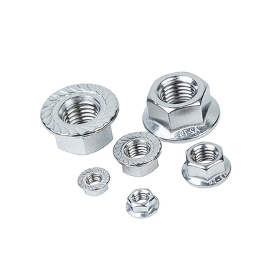 DIN6923 Standard Stainless Steel 304 Flange Nylock Nut M3 M4 M5 M6 M8 M10 for Control
