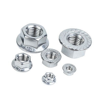DIN6923 Standard Stainless Steel 304 Flange Nylock Nut M3 M4 M5 M6 M8 M10 for Control