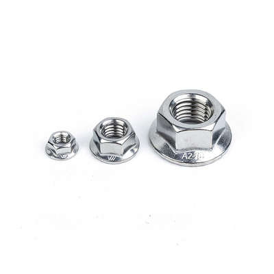 Measurement System Imperial Inch Class 6 Hexagon Hex Head Serrated Spinlock Flange Nut