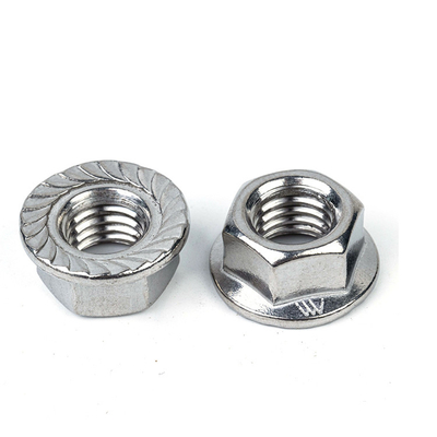 Stainless Steel Flange Nuts DIN6923 M4 M5 M6 M8 M10 M12 M14 M16 with DIN6923 Standard