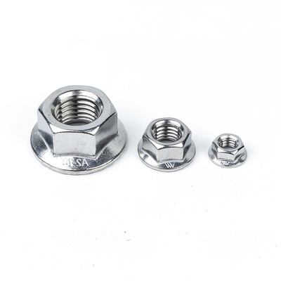 Stainless Steel Flange Nuts DIN6923 M4 M5 M6 M8 M10 M12 M14 M16 with DIN6923 Standard