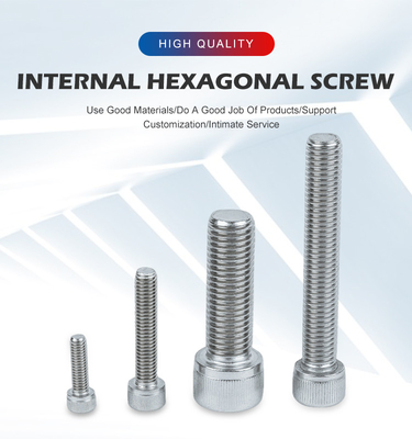Fastener Production Strength A-Level 304/316 Hexagon Socket Screws with Plain Finish