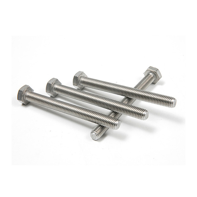 DIN933 Stainless Steel Hexagon Bolts with Plain Finish and Standard DIN
