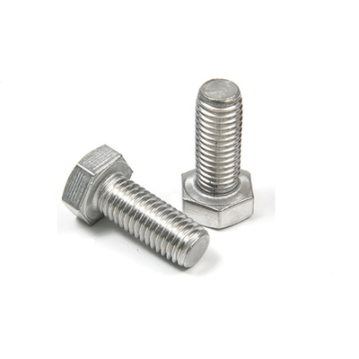 M5 M6 M10 Hex bolt Full thread Plain Finish Stainless Steel Hex Head Bolt DIN933