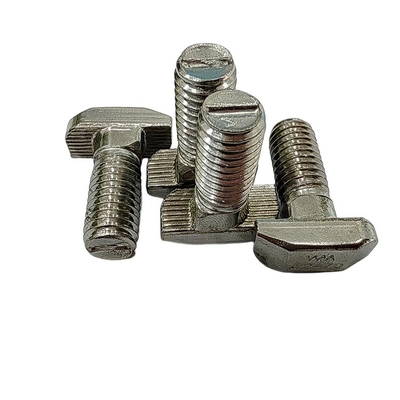 304 Stainless Steel Channel T Bolts Industry M6/M8 T Head Bolt Screws for Aluminum Profile