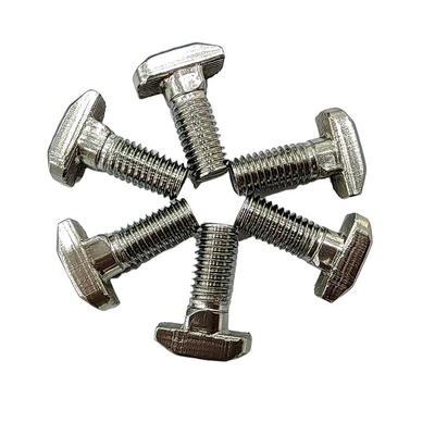 304 Stainless Steel Channel T Bolts Industry M6/M8 T Head Bolt Screws for Aluminum Profile