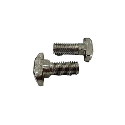 Full thread type t-bolt and nuts M8 M10 for solar mounting stainless steel square head