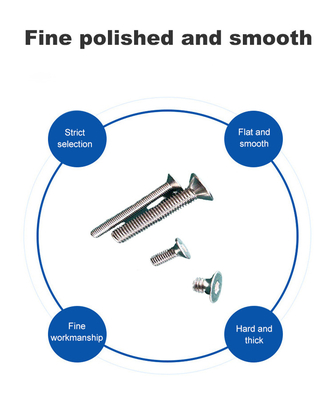 Plain Finish A-level Strength Custom A2 Stainless Steel Flush Mount Cylindrical Head Hex Socket Machine Screw
