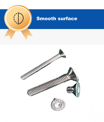 Plain Finish A-level Strength Custom A2 Stainless Steel Flush Mount Cylindrical Head Hex Socket Machine Screw