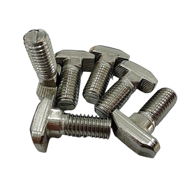 Plain Finish T Slot Bolt Screw Nut Fastener M5 M6 M8 M10 T Carbon Steel Stainless Steel