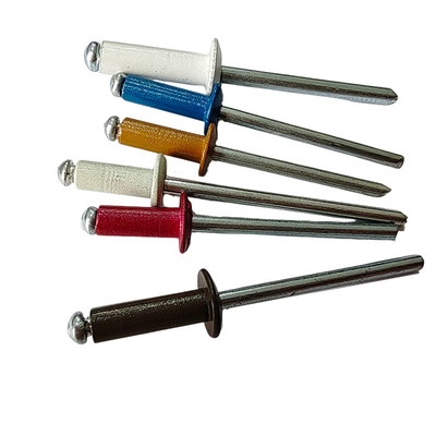 Eco-friendly Multi-color Round Head Open End Rivets for Industrial Applications