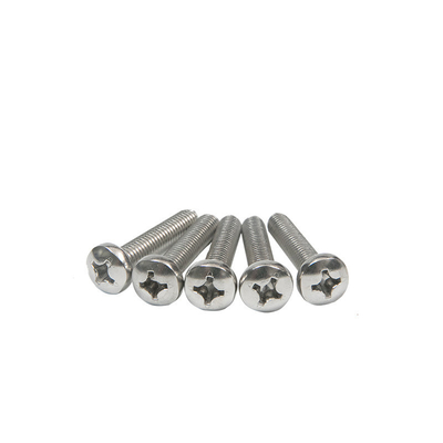 M2 M3 M4 M5 M6 M8 A2 304 Stainless Steel Cross Recess Phillips Pan Head Machine Screws Metric