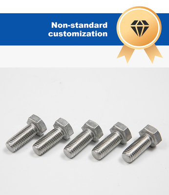 DIN Standard 304 Stainless Steel Hexagon Bolts and 306 Stainless Screw Rod for Machinery
