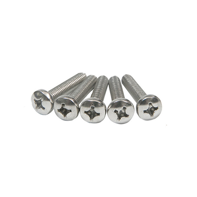Pan Head Custom Durable Stainless Steel Passivable Solid Solution Cross Groove Screw