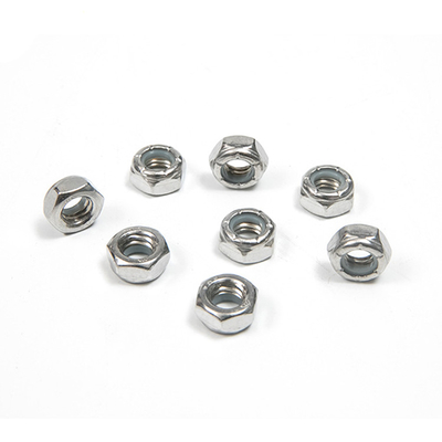 Oil Gas Industry Stainless Steel Nylon Insert Lock Nut with Heat-Resistant 304 Finish