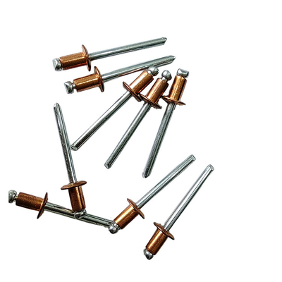 Polished Brass Open End Pop Rivets for Machinery Construction and Automotive Applications