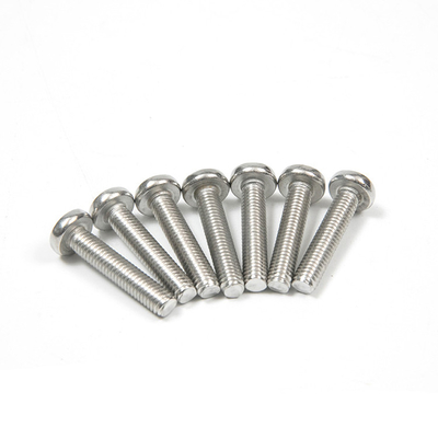 Cross Head Stainless Steel Glue Patch Thread Locking Flat Head Machine Screws Full Thread