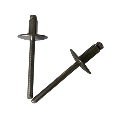 Large Brim Round Head Open Type Steel Blind Rivets Heat Resistant and Easy to Remove